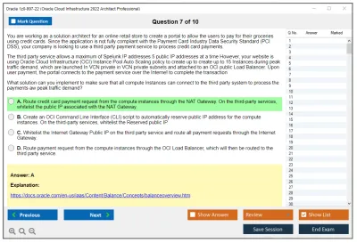 Oracle 1z0-997-22 Oracle Cloud Infrastructure 2022 Architect Professional Practice test exam simulator test engine exam Prep practice test questions answers Image 7