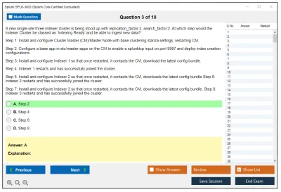 Splunk SPLK-3003 Splunk Core Certified Consultant Practice test exam simulator test engine exam Prep practice test questions answers Image 3