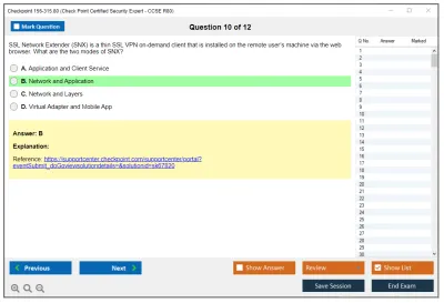 Checkpoint 156-315.80 Check Point Certified Security Expert - CCSE R80 Practice test exam simulator test engine exam Prep practice test questions answers Image 10