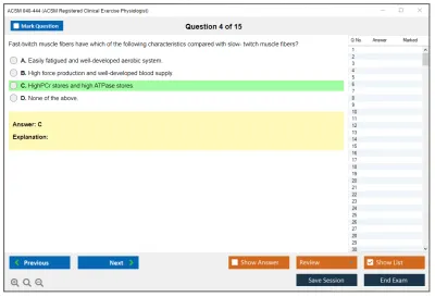 ACSM 040-444 ACSM Registered Clinical Exercise Physiologist Practice test exam simulator test engine exam Prep practice test questions answers Image 4