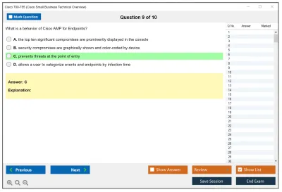 Cisco 700-755 Cisco Small Business Technical Overview Practice test exam simulator test engine exam Prep practice test questions answers Image 9