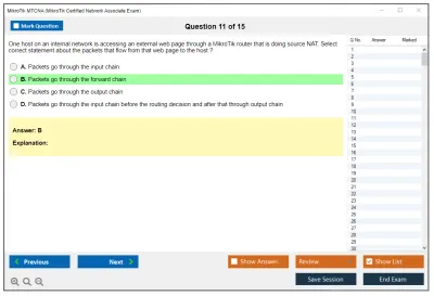 MikroTik MTCNA MikroTik Certified Network Associate Exam Practice test exam simulator test engine exam Prep practice test questions answers Image 11