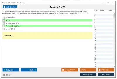 CompTIA CV0-001 CompTIA Cloud+ Practice test exam simulator test engine exam Prep practice test questions answers Image 8