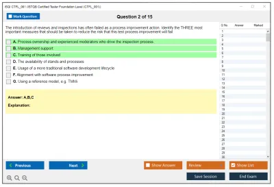 iSQI CTFL_001 ISTQB Certified Tester Foundation Level (CTFL_001) Practice test exam simulator test engine exam Prep practice test questions answers Image 2