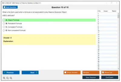 IBM C1000-047 IBM Watson IoT Maximo Solution Architect V1 Practice test exam simulator test engine exam Prep practice test questions answers Image 10