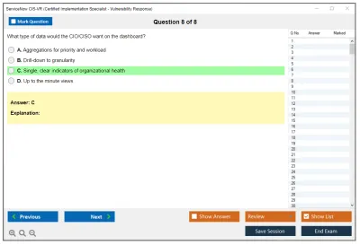 ServiceNow CIS-VR Certified Implementation Specialist - Vulnerability Response Practice test exam simulator test engine exam Prep practice test questions answers Image 8