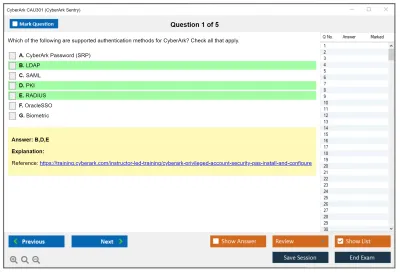 CyberArk CAU301 CyberArk Sentry Practice test exam simulator test engine exam Prep practice test questions answers Image 1