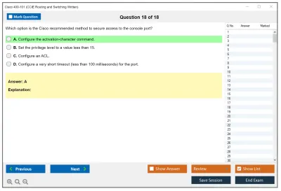 Cisco 400-101 CCIE Routing and Switching Written Practice test exam simulator test engine exam Prep practice test questions answers Image 18