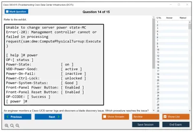 Cisco 300-615 Troubleshooting Cisco Data Center Infrastructure (300-615 DCIT) Practice test exam simulator test engine exam Prep practice test questions answers Image 14