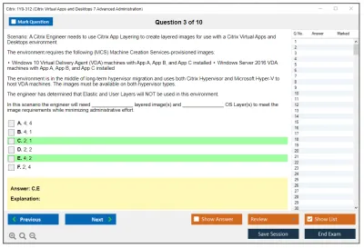 Citrix 1Y0-312 Citrix Virtual Apps and Desktops 7 Advanced Administration Practice test exam simulator test engine exam Prep practice test questions answers Image 3