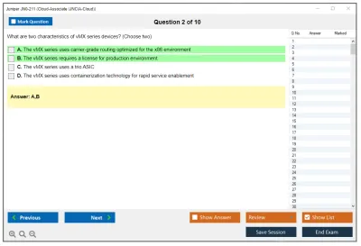Juniper JN0-211 Cloud-Associate (JNCIA-Cloud) Practice test exam simulator test engine exam Prep practice test questions answers Image 2