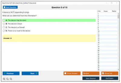 SolarWinds SCP-500 SolarWinds Certified Professional Practice test exam simulator test engine exam Prep practice test questions answers Image 9