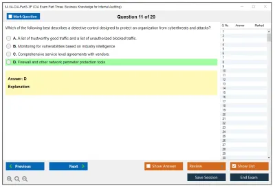 IIA IIA-CIA-Part3-3P CIA Exam Part Three: Business Knowledge for Internal Auditing Practice test exam simulator test engine exam Prep practice test questions answers Image 11