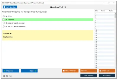 ISC2 HCISPP HealthCare Information Security and Privacy Practitioner Practice test exam simulator test engine exam Prep practice test questions answers Image 7