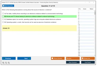 Huawei H12-711 HCNA-Security-CBSN (Huawei Certified Network Associate - Constructing Basic Security Network) Practice test exam simulator test engine exam Prep practice test questions answers Image 11