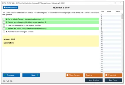 SAP C_THR97_2205 SAP Certified Application AssociateSAP SuccessFactors Onboarding 1H/2022 Practice test exam simulator test engine exam Prep practice test questions answers Image 3