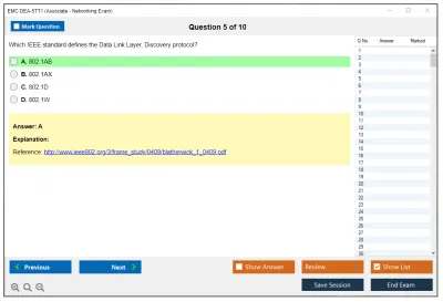 EMC DEA-5TT1 Associate - Networking Exam Practice test exam simulator test engine exam Prep practice test questions answers Image 5