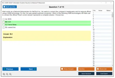 ISC2 CISSP-ISSAP Information Systems Security Architecture Professional Practice test exam simulator test engine exam Prep practice test questions answers Image 7