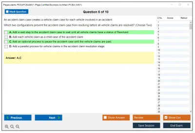 Pegasystems PEGAPCBA84V1 Pega Certified Business Architect (PCBA) 84V1 Practice test exam simulator test engine exam Prep practice test questions answers Image 6