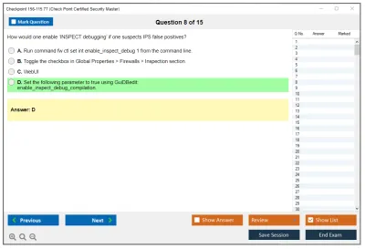 Checkpoint 156-115.77 Check Point Certified Security Master Practice test exam simulator test engine exam Prep practice test questions answers Image 8