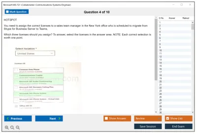 Microsoft MS-721 Collaboration Communications Systems Engineer Practice test exam simulator test engine exam Prep practice test questions answers Image 4