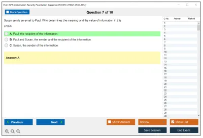 Exin ISFS Information Security Foundation (based on ISO/IEC 27002) (EX0-105) Practice test exam simulator test engine exam Prep practice test questions answers Image 7
