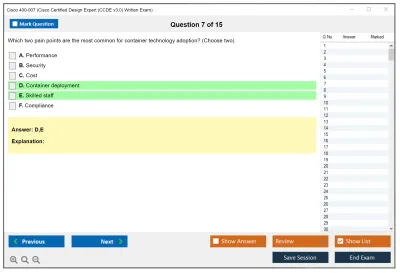 Cisco 400-007 Cisco Certified Design Expert (CCDE v3.0) Practice test exam simulator test engine exam Prep practice test questions answers Image 7