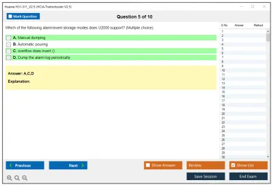 Huawei H31-311_V2.5 HCIA-Transmission V2.5 Practice test exam simulator test engine exam Prep practice test questions answers Image 5