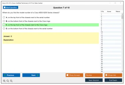 Cisco 010-151 Supporting Cisco Datacenter Networking Devices Practice test exam simulator test engine exam Prep practice test questions answers Image 7