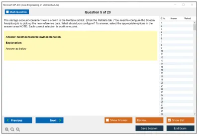 Microsoft DP-203 Data Engineering on Microsoft Azure Practice test exam simulator test engine exam Prep practice test questions answers Image 5