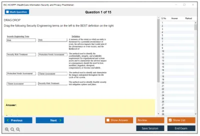 ISC2 HCISPP HealthCare Information Security and Privacy Practitioner Practice test exam simulator test engine exam Prep practice test questions answers Image 1