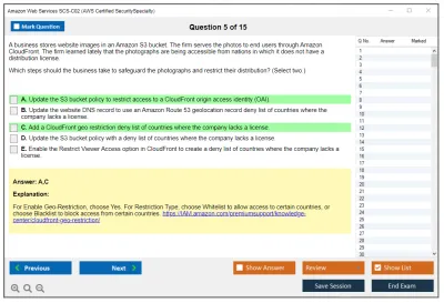 Amazon Web Services SCS-C02 AWS Certified Security - Specialty Practice test exam simulator test engine exam Prep practice test questions answers Image 5
