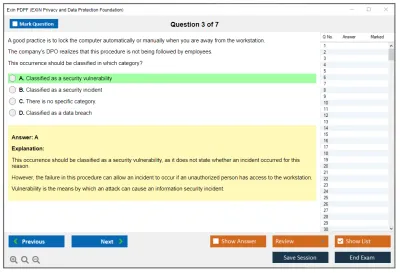 Exin PDPF Privacy and Data Protection Foundation Practice test exam simulator test engine exam Prep practice test questions answers Image 3