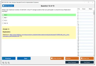 EMC E20-393 Unity Solutions Specialist Exam for Implementation Engineers Practice test exam simulator test engine exam Prep practice test questions answers Image 12