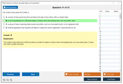 FINRA Series-63 Uniform Securities State Law Examination Practice test exam simulator test engine exam Prep practice test questions answers Image 11