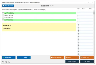 Huawei H19-301 Huawei Certified Pre-sales Associate-IP Network Practice test exam simulator test engine exam Prep practice test questions answers Image 5