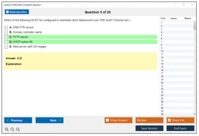 CompTIA SK0-004 CompTIA Server+ Practice test exam simulator test engine exam Prep practice test questions answers Image 5