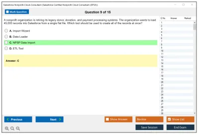 Salesforce Nonprofit-Cloud-Consultant Salesforce Certified Nonprofit Cloud Consultant Practice test exam simulator test engine exam Prep practice test questions answers Image 9