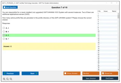 SAP C_FIORADM_21 SAP Certified Technology Associate - SAP Fiori System Administration Practice test exam simulator test engine exam Prep practice test questions answers Image 7