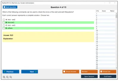 RedHat RH133 Red Hat Linux System Administration Practice test exam simulator test engine exam Prep practice test questions answers Image 4