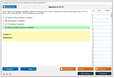 Checkpoint 156-915.80 Check Point Certified Security Expert UpdateR80.10 Practice test exam simulator test engine exam Prep practice test questions answers Image 2