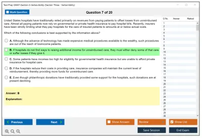 Test Prep GMAT-Section-3-Verbal-Ability Section Three : Verbal Ability Practice test exam simulator test engine exam Prep practice test questions answers Image 7
