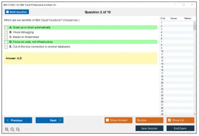 IBM C1000-118 IBM Cloud Professional Architect v5 Practice test exam simulator test engine exam Prep practice test questions answers Image 2