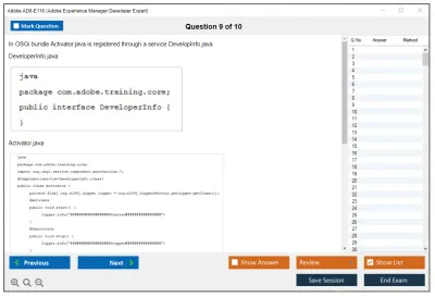 Adobe AD0-E116 Adobe Experience Manager Developer Expert Practice test exam simulator test engine exam Prep practice test questions answers Image 9