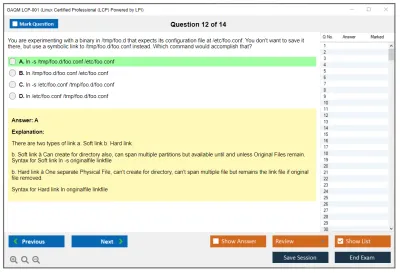 GAQM LCP-001 Linux Certified Professional (LCP) Powered by LPI Practice test exam simulator test engine exam Prep practice test questions answers Image 12