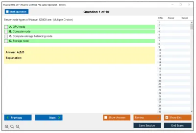 Huawei H19-307 Huawei Certified Pre-sales Associate-Server Practice test exam simulator test engine exam Prep practice test questions answers Image 1