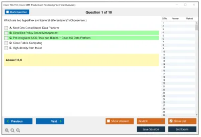 Cisco 700-751 Cisco SMB Product and Positioning Technical Overview Practice test exam simulator test engine exam Prep practice test questions answers Image 1