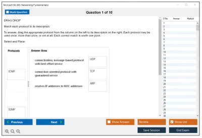 Microsoft 98-366 Networking Fundamentals Practice test exam simulator test engine exam Prep practice test questions answers Image 1