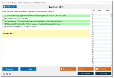 Riverbed 101-01 Riverbed Certified Solutions Associate Practice test exam simulator test engine exam Prep practice test questions answers Image 4