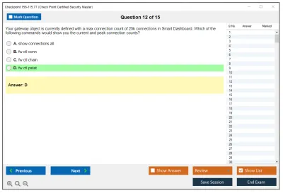 Checkpoint 156-115.77 Check Point Certified Security Master Practice test exam simulator test engine exam Prep practice test questions answers Image 12